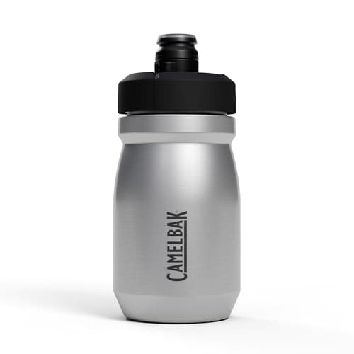 CamelBak Podium Steel Insulated Stainless Steel Bike Water Bottle, Cold Retention for Cycling, 12oz, Stainless