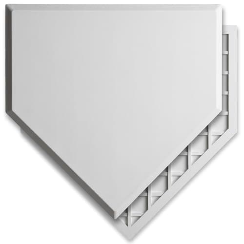 GoSports Baseball & Softball Home Plate - Heavy-Duty Rubber Throw Down Base with Waffle Bottom