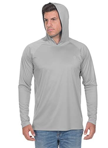 PIQIDIG Mens Long Sleeve Moisture Wicking Athletic Shirts with Collar Grey 3XL Plus Size