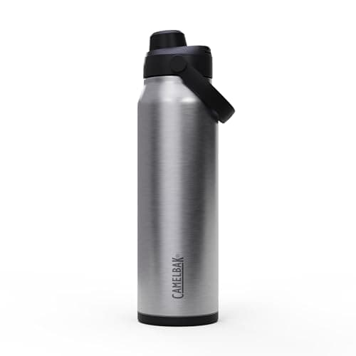 CamelBak Thrive Chug Insulated Stainless Steel Water Bottle, Cold Retention with High Flow Lid for Everyday Hydration and Active Use, 32oz, Stainless