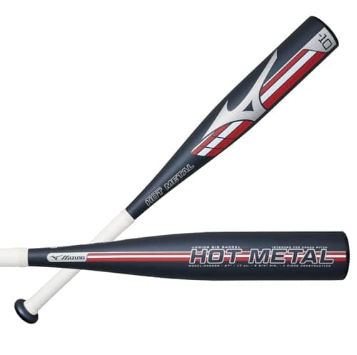 Mizuno Boys HOT Metal - T-Ball USA Baseball Bat (-13) Baseball Bat, Navy-Red, 26 Inches