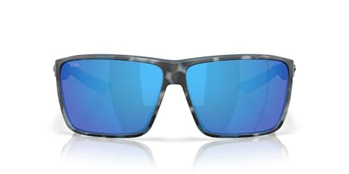 Costa Man Sunglasses Deep Water Camo Frame, Blue Mirror Lenses, 64MM