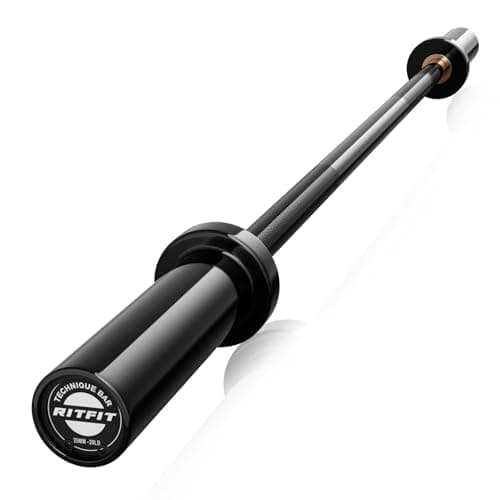 RitFit 4FT Olympic Barbell, Black