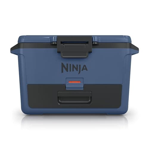 Ninja FB151BL FrostVault 50qt Hard Cooler with Dry Zone, Integrated Fridge-Temp Dry Storage Drawer, Premium Heavy-Duty Insulated Cooler, Keeps Ice for Days, Lakeshore Blue