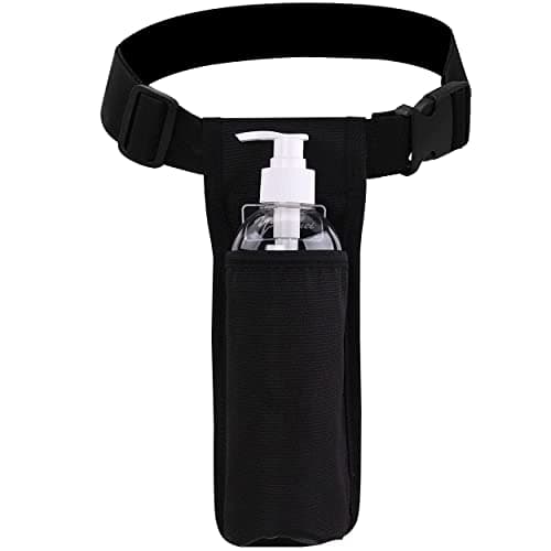 YOURUIMEI Massage Bottle Bag Massage Therapist Holster Massage Lotion Holster Massage Oil Holster（YR-1KD-Black）