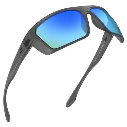 KastKing Huzzah Polarized Sport Sunglasses for Men and Women, Ideal for Driving Fishing Cycling and Running,UV Protection