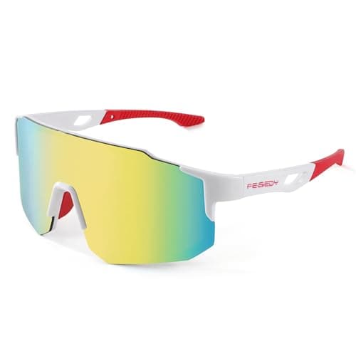 FEISEDY Sports Sunglasses - Mens & Womens Biking & Cycling Sunglasses with UV400 Protection - B2388