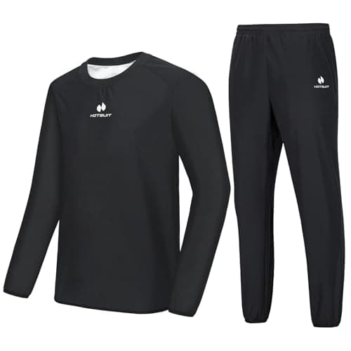 HOTSUIT Sauna Suit Men Anti Rip Sweat Suits Gym Boxing Workout Jackets Pants