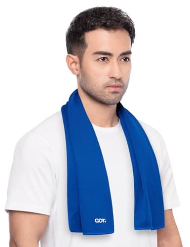 GOT Sports Cooling Towel (40" x 12") – Instant Cooling Neck & Face Wrap, Sweat Towel for Gym, Workout, Running & Extreme Heat (Royal Blue)