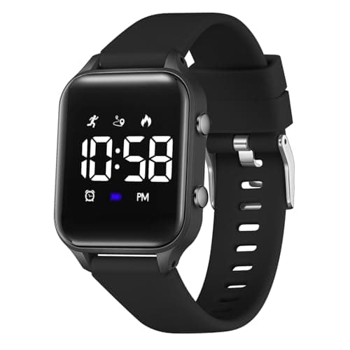 Timever Kids Digital Watches for Boys Girls, Sports Watch with Fitness Tracker, Pedometer, Alarm Clocks, Stopwatch, No App Needed Waterproof Kids Watch, Gift for Teens Student Girls Boys Ages 5-14
