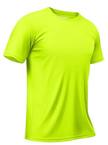 TACVASEN Mens T Shirts Athletic Workout Tshirt Men's Short Sleeve Rash Guard Quick Dry Fit Sun Protection Swim Shirts Green S
