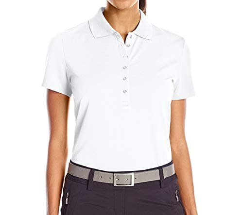 Callaway Women's Short Sleeve Ottoman Stretch Performance Golf Polo, Sun Protection, Moisture-Wicking (Available in Plus), White, 3X-Large
