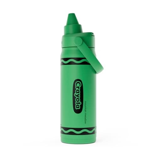 CamelBak Crayola Chug Insulated Stainless Steel Water Bottle, Cold Retention Design with Spill Resistant Chug Lid for Everyday Hydration, 16oz, Mountain Meadow