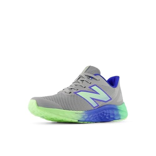 New Balance Kid's Fresh Foam Arishi V4 Hook & Loop Running Shoe, Grey, 6 W Toddler