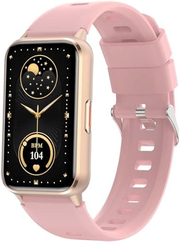 KPEP AMOLED Fitness Watches for Women Men with Stress Blood Oxygen Heart Rate Monitor Sleep Tracking 110+ Sport Modes Fitness Tracker Watch Calorie Counter Step Tracker IP68 Waterproof for Andriod iOS