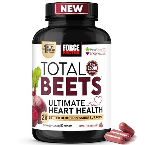Force Factor Total Beets Heart Health Capsules, 90 Count