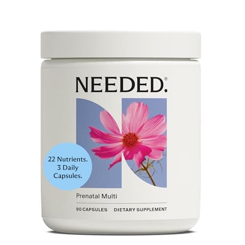 Needed. Multivitamin for Prenatal | Prenatal Multi Capsule - Pregnancy, Breastfeeding, Postpartum | Expertly-Formulated & Third-Party Tested | 30-Day Supply