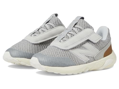 New Balance Kid's New-B 1440 V1 Hook & Loop Running Shoe, Brighton Grey/Angora, 2 W Infant
