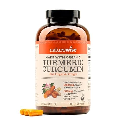 NatureWise Curcumin Turmeric 2250mg - Advanced Absorption from 95% Curcuminoids & BioPerine Black Pepper Extract - Daily Joint and Immune Health Support - Vegan, 360 Count[120-Day Supply]