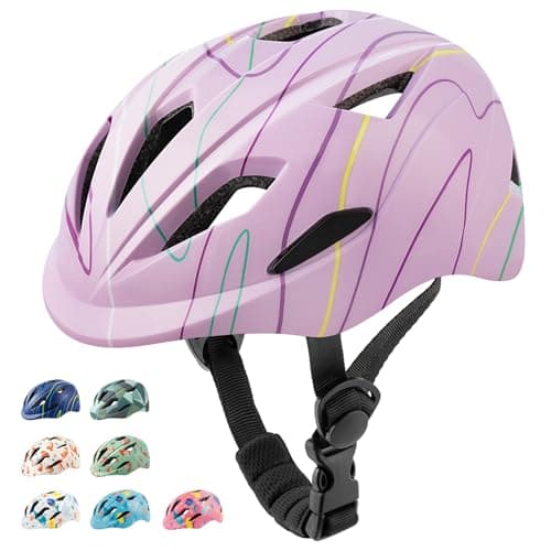 Kids Youth Bike Helmet for 3-16Years Old Boys Girls - Suitable for Skateboarding & Scooter Riding, Available in 3-8Years and 8-16Years Sizes, Toddler & Youth Style