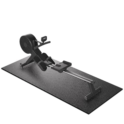 Treadmill Mat, 7'x3'/6'x3'/6'x2.5'/5.6'x2'/4'x2', 6mm Thick Exercise Equipment Gym Mat for Hardwood FloorCarpet, Compatible with Peloton Bike, Indoor Spin Bike, Elliptical
