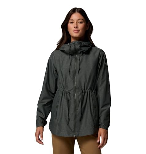Columbia Women's Lillian Ridge II Waterproof Rain Jacket, Greenscape, XX-Large