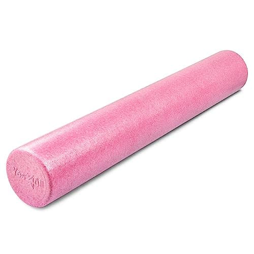 Yes4All High-Density EPP Round Back Roller Foam, Exercise Foam Roller for Yoga, & Pilates, Multiple Sizes and Colours, Fuschia Rose - 36 inches