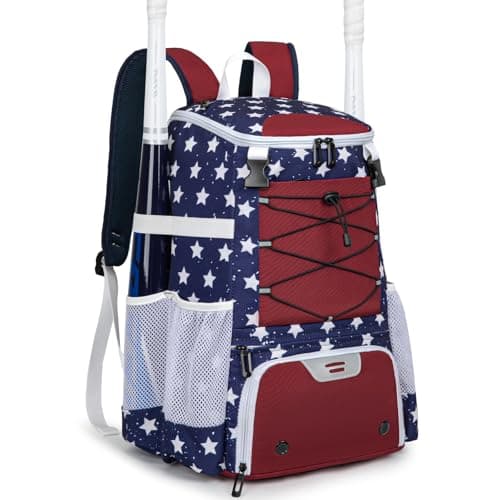 KAVIGOR Baseball Bag for Youth and Adult, Softball Backpack 40L Large Capacity, Bat Backpack with Shoes Compartment and Hidden Helmet Holder