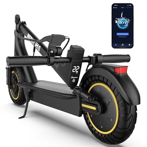 WERHY 10 Inches Electric Scooter, 500W Powerful Motor & 22 MPH Top Speed, 22-28Miles Long Range, Folding E Scooter with Dual Braking for Adults