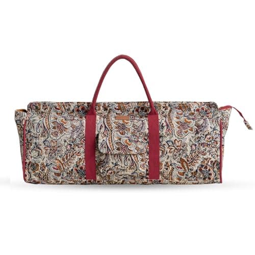 Maison d' Hermine Yoga mat tote bag for Women & Men, Travel Yoga Gym Bag With Pocket and Zipper Spring Summer (Jaipur)