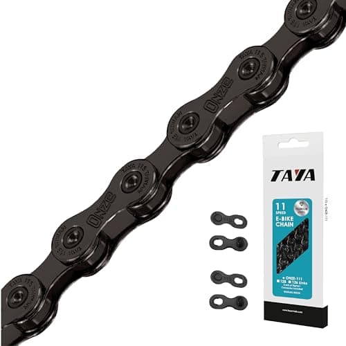 TAYA e-ONZE-111 11-Speed Bike Chain, 136 Links, Titanium Black