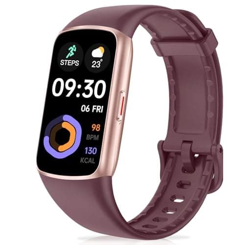 Zeacool Fitness Tracker with 24/7 Heart Rate, Blood Oxygen Sleep Monitor, 123 Sports Modes Calories Smart Watch,IP68 Waterproof Step Counter Activity Trackers Health Pedometer for Women Men Bordeaux