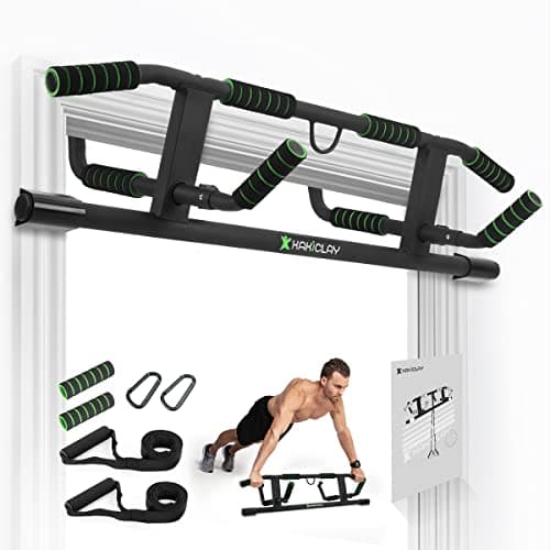 KAKICLAY 2026 Upgrade Multi-Grip Pull Up Bar with Smart Larger Hooks Technology - USA Original Patent, Designed, Shipped, Warranty