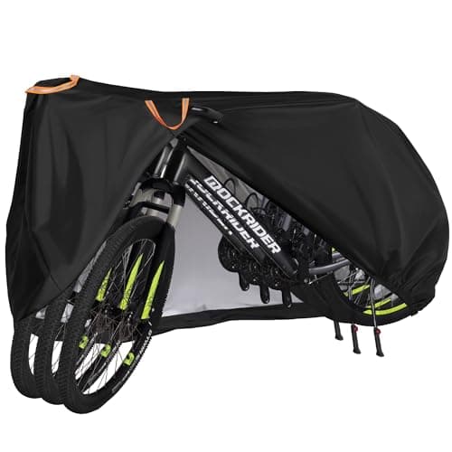 Puroma Bike Cover for 1/2/3 Bikes, Waterproof Outdoor Storage Bicycle Covers Rain Sun UV Dust Wind Proof with Lock Hole for Mountain Road Electric Bike