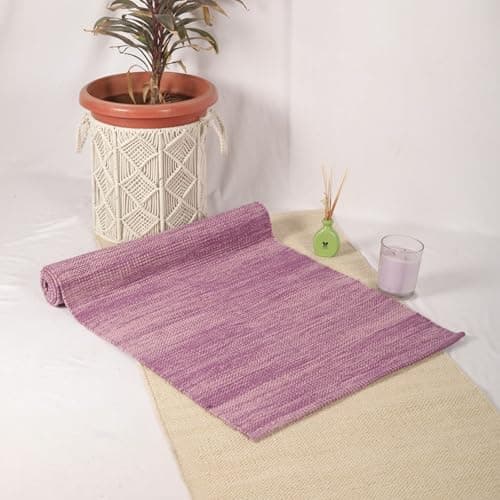 Trade Star Highly Absorbent Reversible Yoga Rug Perfect Size Mat Travel Mat for Indoor And Outdoor Use 72"L x 24"W Inches Organic Cotton Yoga Mat Handloomed Meditation Rug Tie Dye Yoga Mat for Exercise
