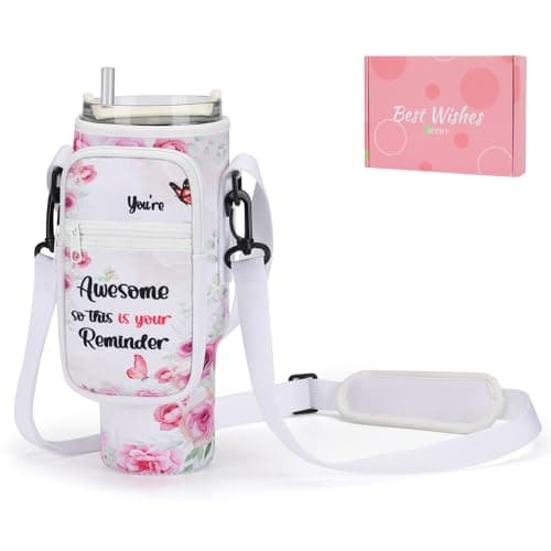 GOEWY Gifts for Women,Birthday Gifts for Women Mom teen Girls Daughter Sister Friends Stanley Cup Accessories Water Bottle Carrier Bag for 40 oz Stanley Tumbler with Adjustable Strap