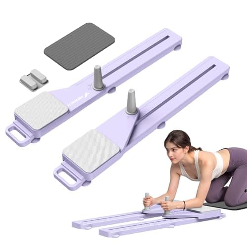 MERACH Pilates Board, Multifunctional Abdominal Plate, Detachable Ab Trainer Machine with Anti-Slip and Quiet Design, Portable Pilates Reformer for Core Workouts, Home Gym Equipment for Women (Purple)