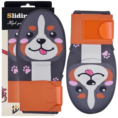HolyElks Baseball Sliding Mitt, Baseball Glove Softball Guard, Ergonomic Design Protecting Fingers for Basic Base Running (Puppy Zoom)