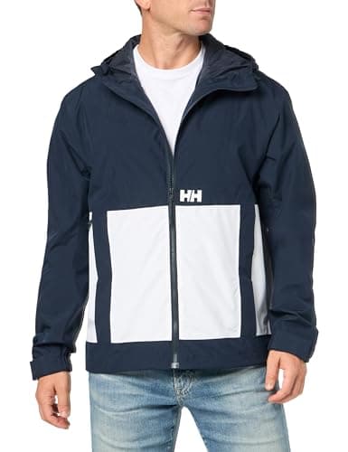 Helly Hansen Men's Rig Rain Jacket, 597 Navy, Small