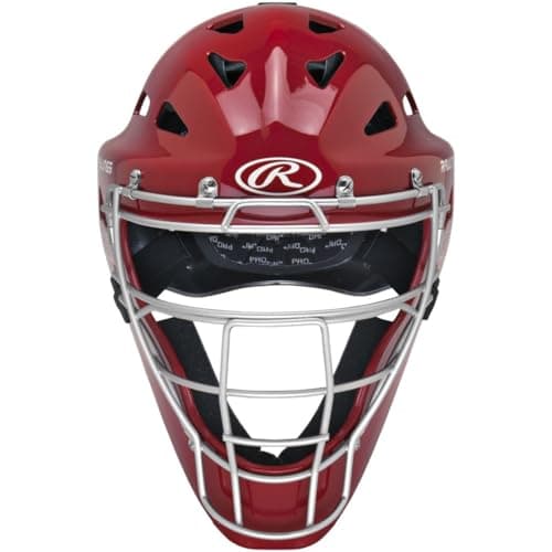 Rawlings | RENEGADE 2.0 Catcher's Set | Baseball | NOCSAE Certified | Youth Ages 12 and Under | Scarlet/Silver