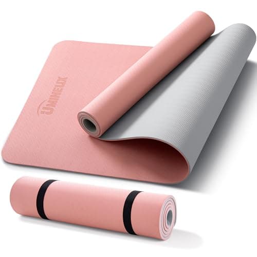 Umineux Yoga Mat Non Slip, 6MM (1/4") POE Yoga Mats for Women and Men, 72"x24" Exercise & Fitness Mat, Great for Workout, Yoga, Pilates and Floor Exercises