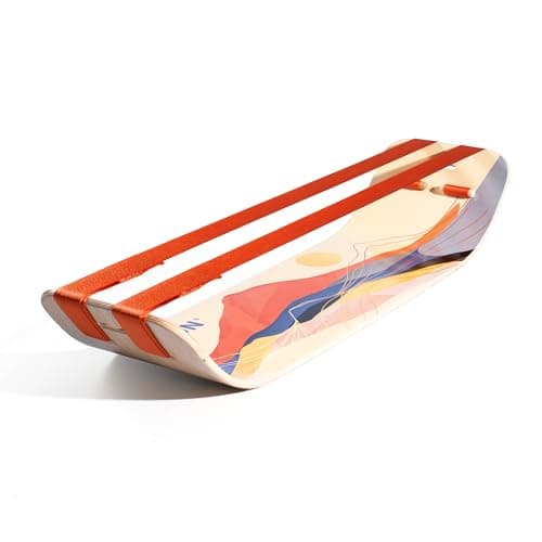 GIBBON SlackBoard Plus - 2-in-1 Slackline Balance Board for Adults - Workout Equipment Home Gym Training - Slack Board Wooden Balance Trainer - Standing Desk Exercise, Yoga, Agility, Pilates, Core