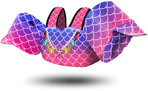 Chriffer Kids Swim Vest Life Jacket for 30-55 Pounds Boys and Girls, Toddler Floaties with Shoulder Harness Arm Wings for 2,3,4,5,6,7 Years Old Baby