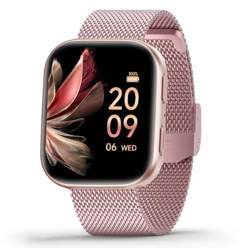 FITVII Health & Fitness Tracker (Answer/Make Calls), Smart Watch with 24/7 Heart Rate and Blood Pressure, Sleep Tracking, Blood Oxygen Monitor, 120+ Sport Modes Activity Tracker for Women Men