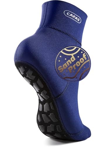 CAPAS 2mm Neoprene Sand Socks, Beach Volleyball Sand Proof Outdoor Socks, Wetsuit Diving Water Socks Keep Warm for Men Women