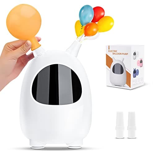 Balloon Pump Electric, SPLAKS Balloons Inflator Air Pump Portable Balloon Blower for Garland Arch, Party Decoration, Birthday, Gender Reveal, Graduation