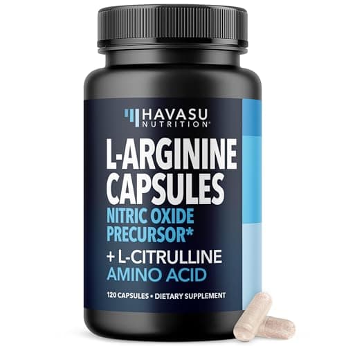 L-Arginine Capsules with L-Citrulline - Nitric Oxide Supplement - L Arginine and L Citrulline Blend - 120 Count - Vegan, Non-GMO Capsules for Performance, Endurance and Muscle Support - 2 Month Supply