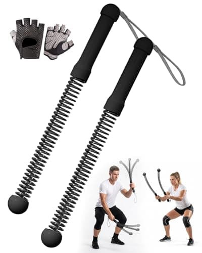 Portable Battle Ropes, Ropeless Battle Ropes for Home Gym - HIIT, Cardio & Strength Training Equipment for Low-Impact Aerobic Workouts, Small Space Friendly for Men & Women