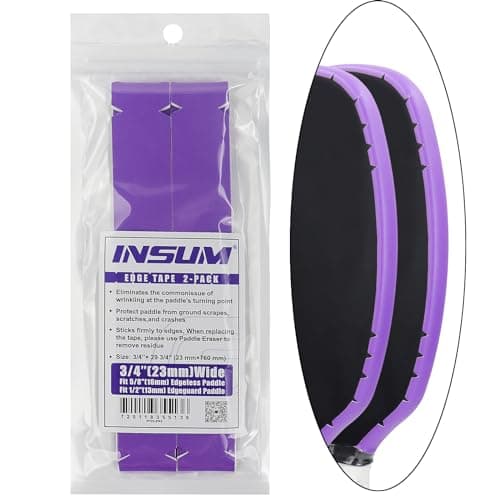 INSUM Pickleball Paddle Edge Guard Tapes Protection Tapes, Pre-Cut V, 20/23/26mm Width Protective Tapes for All Thickness Edges