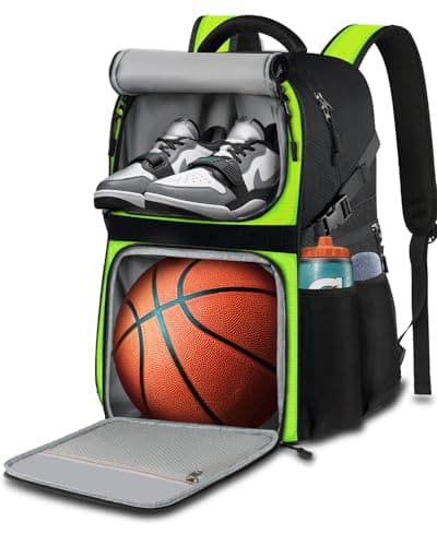 LOINTET Basketball Bag Backpack with Ball Holder Shoes Compartment, Large Basketball Accessories Sports Bag